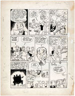 "PEP COMICS" #33 ORIGINAL BOB MONTANA "ARCHIE" COMIC PAGE ART.