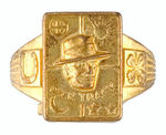 DICK TRACY GOOD LUCK SECRET COMPARTMENT RING.