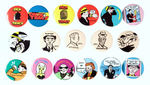 DICK TRACY 1984 SET BY BUTTON-UP CO. AND FROM THE LEVIN COLLECTION.