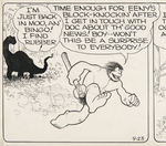 ALLEY OOP 1942 DAILY COMIC STRIP ORIGINAL ART BY V.T. HAMLIN.
