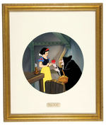 “SNOW WHITE THE POISON APPLE” KNOWLES COLLECTORS PLATE LARGE FRAMED ORIGINAL ART.
