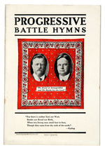 PROGRESSIVE BATTLE HYMNS 1912 SONGBOOK WITH JUGATE ROOSEVELT-JOHNSON COVER