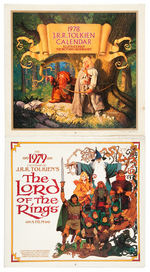 GROUP OF FOUR J.R.R. TOLKIEN CALENDARS.