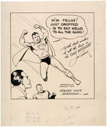 SUPERMAN ORIGINAL SPECIALTY ART BY JOE SHUSTER.