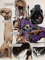 "POSTCARDS FROM THE EDGE" ORIGINAL "JUDGE DREDD MAGAZINE" COMIC PAGE ART BY ARTHUR RANSON.