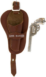 "THE LONE RANGER LAPEL WATCH" BOXED WITH GUN HOLSTER FOB.