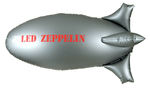 "LED ZEPPELIN ATLANTIC RECORDS" PROMOTIONAL INFLATABLE ZEPPELIN.