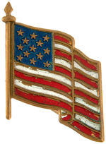 CAPTAIN MIDNIGHT AMERICAN FLAG LOYALTY SCARCE PIN.