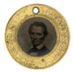 HIGH GRADE 1860 LINCOLN FERROTYPE WITH REVERSE PHOTO VARIETY OF HAMLIN.