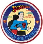 SUPERMAN "SUPERMEN OF AMERICA RING COLLECTION" LIMITED EDITION REPRODUCTION RING SET.