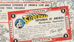"SUPERMAN" GUM INC. GUM CARD WRAPPER.