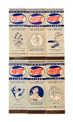 "DISNEY DESIGNED INSIGNIA" EXTENSIVE GROUP OF MATCHBOOK COVERS.