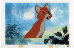 "THE FOX AND THE HOUND" ANIMATION CELS & ORIGINAL PRODUCTION DRAWING.