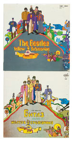 "THE BEATLES YELLOW SUBMARINE" RECORD ALBUM LOT.