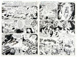 SAM GLANZMAN "G.I. COMBAT/THE HAUNTED TANK" COMPLETE 14 PAGE ORIGINAL ART STORY.