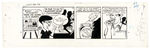 CHESTER GOULD DICK TRACY 1972 HUMOROUS DAILY COMIC STRIP ORIGINAL ART.