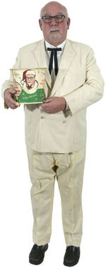 KENTUCKY FRIED CHICKEN - COLONEL HARLAND SANDERS' PERSONALLY OWNED & WORN COTTON SUIT.