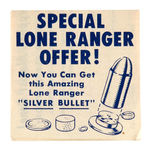 LONE RANGER SILVER BULLET ORDER FORM AND "FEATURES" FOLDER.