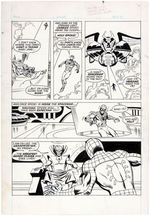 "THE ELECTRIC COMPANY MAGAZINE" ORIGINAL SPIDER-MAN COMIC PAGE ART.