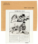 "FIGHTING GIRLS FRACAS" MAIL ORDER SERIAL PHOTOS WITH ART BY ERIC STANTON AND JIM.