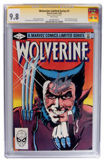 WOLVERINE LIMITED SERIES #1 SEPTEMBER 1982 CGC 9.8 WHITE PAGES SIGNATURE SERIES.