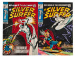 "THE SILVER SURFER" ORIGINAL MARIE SEVERIN COLOR GUIDE PAIR.