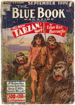 TARZAN "THE BLUE BOOK MAGAZINE" PULP SET.