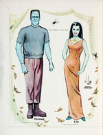 "THE MUNSTERS" PAPER DOLLS BOOK.