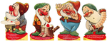 "SNOW WHITE AND THE SEVEN DWARFS" MECHANICAL VALENTINE'S DAY CARD SET.