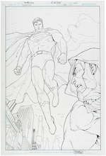 "SUPERMAN" #677 COMIC BOOK SPLASH PAGE ORIGINAL ART.