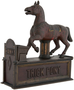 "TRICK PONY" CAST IRON MECHANICAL BANK.