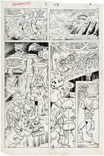 "THUNDERCATS" #8 JOSE DELBO COMIC BOOK PAGE ORIGINAL ART.