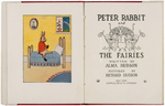 "THE PETER RABBIT BOX" CUPPLES & LEON BOXED BOOK SET & CELLULOID RATTLE FIGURE.