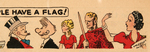 KING FEATURES SYNDICATE "THE FIRST FLAG OF THE COMICS!" & NEWSPAPER AD.