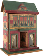 BLISS PAPER ON WOOD DOLLHOUSE.