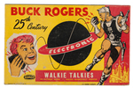 "BUCK ROGERS 25TH CENTURY ELECTRONIC WALKIE TALKIES" BOXED SET.