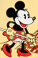 MINNIE MOUSE "CONGOLEUM GOLD SEAL RUG" STORE ADVERTISING SIGN.