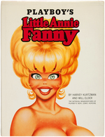 "PLAYBOY'S LITTLE ANNIE FANNY" FIRST EDITION BOOK SIGNED BY ELDER, FRAZETTA & KURTZMAN WITH SKETCH.