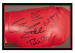 "ROCKY" STARS AUTOGRAPHED BOXING GLOVE W/STALLONE/OTHERS.