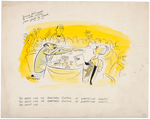 "DENNIS THE MENACE" ARTIST HANK KETCHUM MAGAZINE CARTOON ORIGINAL ART.