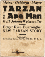 "TARZAN THE APE MAN" MOVIE THEATER PREMIUM FLIP BOOK.
