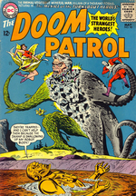 "DOOM PATROL" #95 SILVER AGE COMIC BOOK COVER ORIGINAL ART.