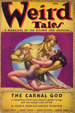MARGARET BRUNDAGE "WEIRD TALES" 1937 PULP MAGAZINE COVER ORIGINAL ART.