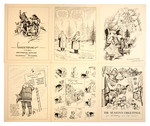 1939 KING FEATURES SYNDICATE PROMOTIONAL COMIC STRIP CHARACTER CHRISTMAS CARDS SET.