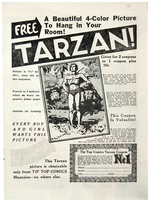 "TIP TOP COMICS - TARZAN" PREMIUM PICTURE.