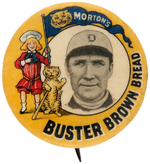 MORTON'S BUSTER BROWN BREAD 1909 BUTTON SHOWING JENNINGS.