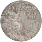 1936 BERLIN OLYMPICS SILVER MEDAL.