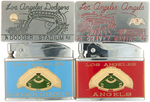 LOS ANGELES DODGERS & ANGELS STADIUM LIGHTERS & MONEY CLIPS.
