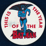 "BATMAN" SALESMAN'S SAMPLE PIN-BACK BUTTON BOARD.