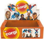 CORGI "SUPERHEROES" BOXED SET & DISPLAY BOX.